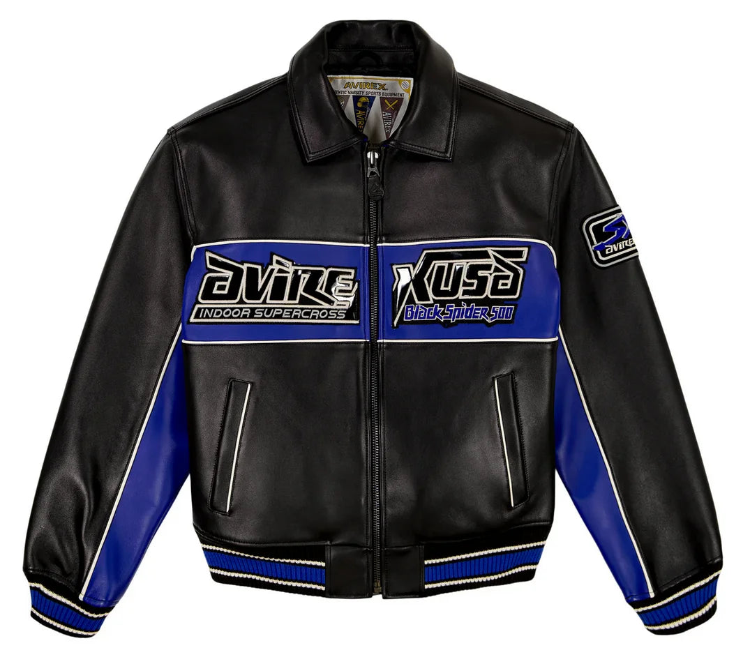 AVIREX fall new listing European lambskin jacket men's motorcycle ridingLeather jacket USA TOUR MOTORCYCLE JACKET coat tops