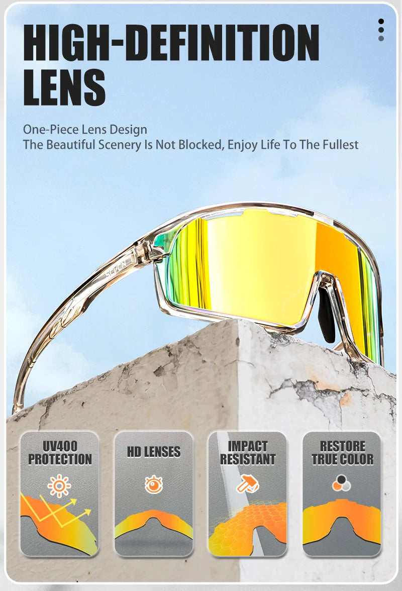 SCVCN Hot MTB Bicycle Photochromic Sunglasses Men Outdoor Sports Cycling Glasses Women Driving Bike Eyewear UV400 Hiking Goggles