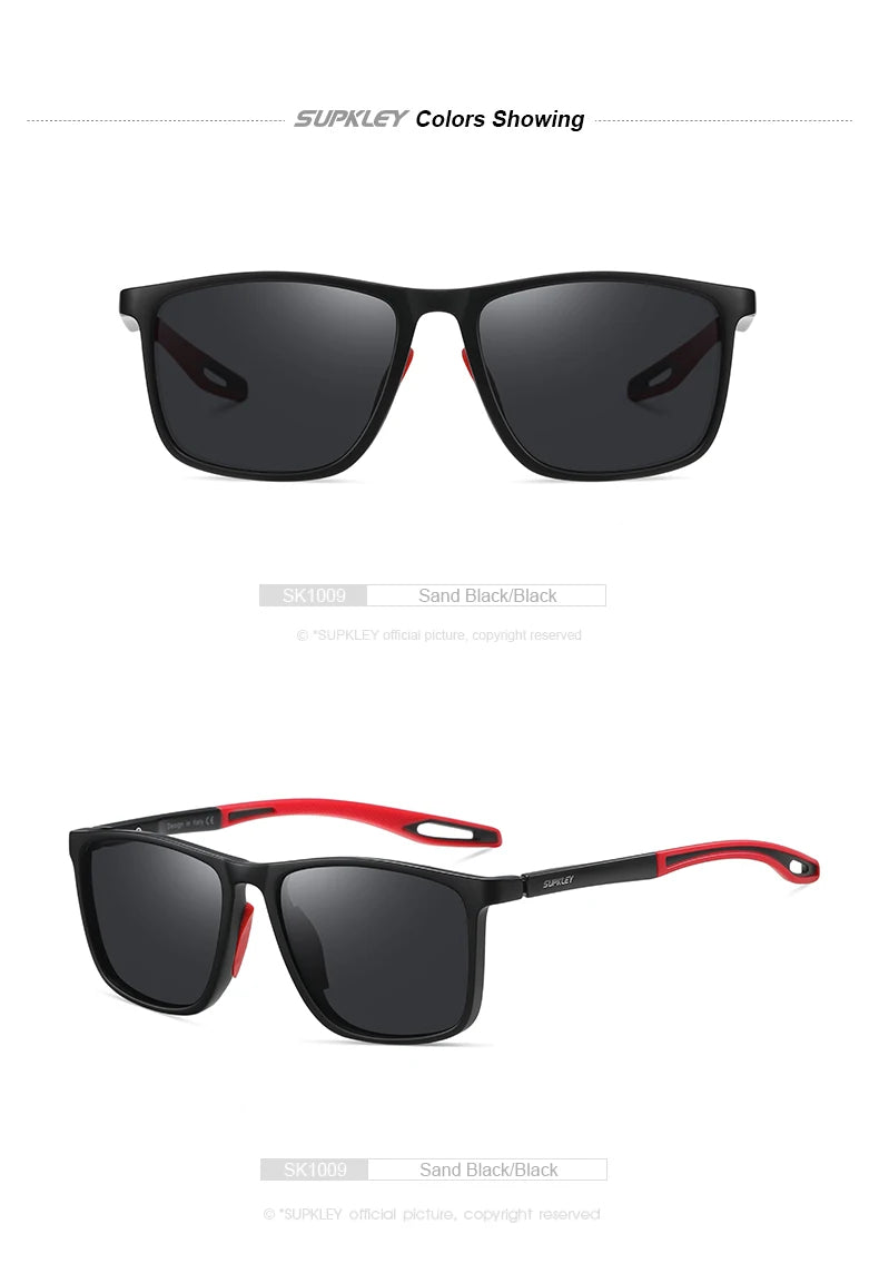 SUPKLEY Men's Sports Sunglasses Women's Comfortable and Lightweight Polarized Sunglasses UV400 Best Protective Glasses