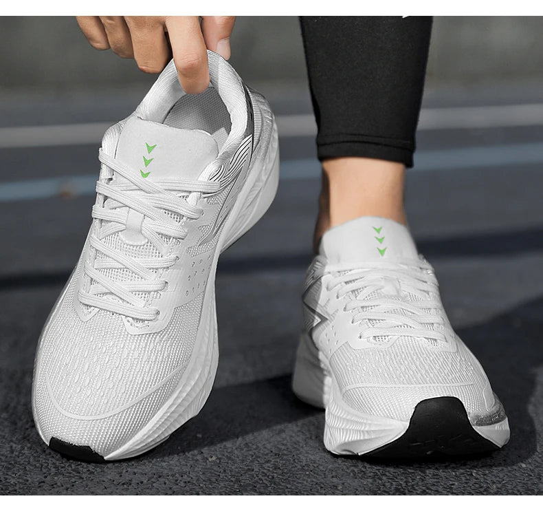 Carbon Plate Marathon Men Sports Running Shoes Air Cushion Lightweight Women Athletic Gym Sneakers Hiking Jogging Footwear