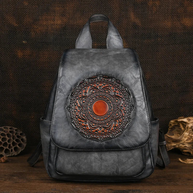 MOTAORA 2025 New Retro Women Bags Designer Leather Luxury Backpack For Woman Large Capacity Bag Women's Stylish Travel Backpacks