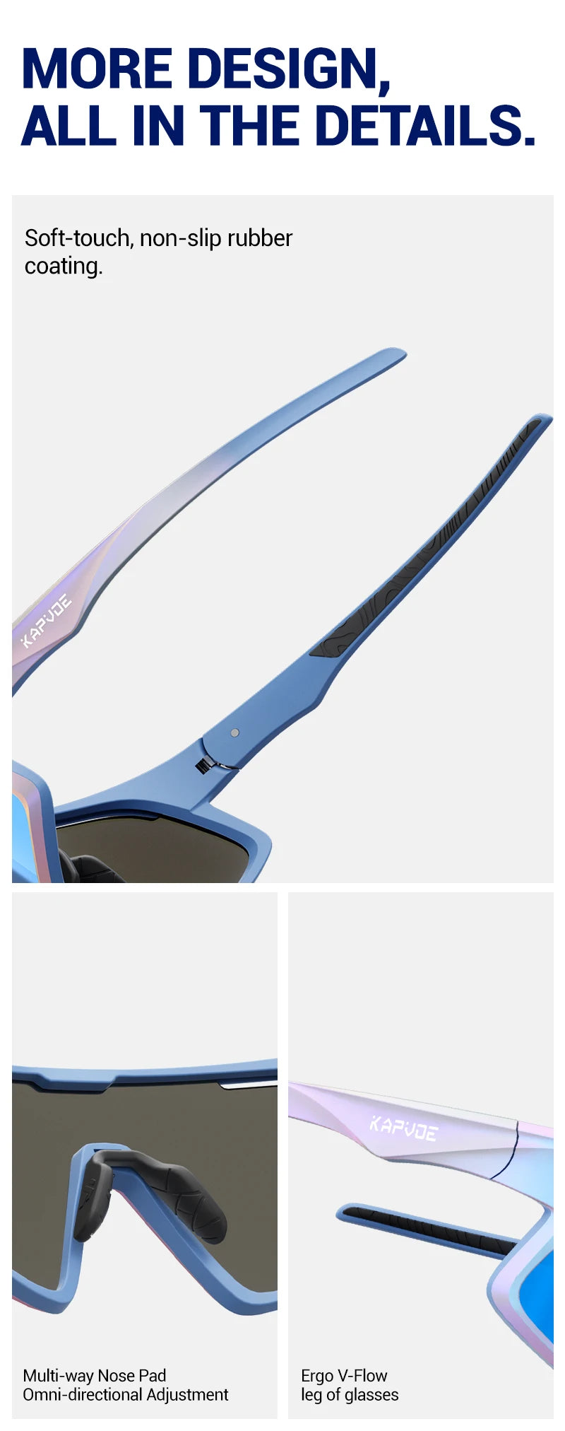 Kapvoe New Cycling Glasses Sports Glasses Sunglasses Men Women Hiking Glasses Bike MTB Bicycle Outdoor Eyewear UV400 Goggles