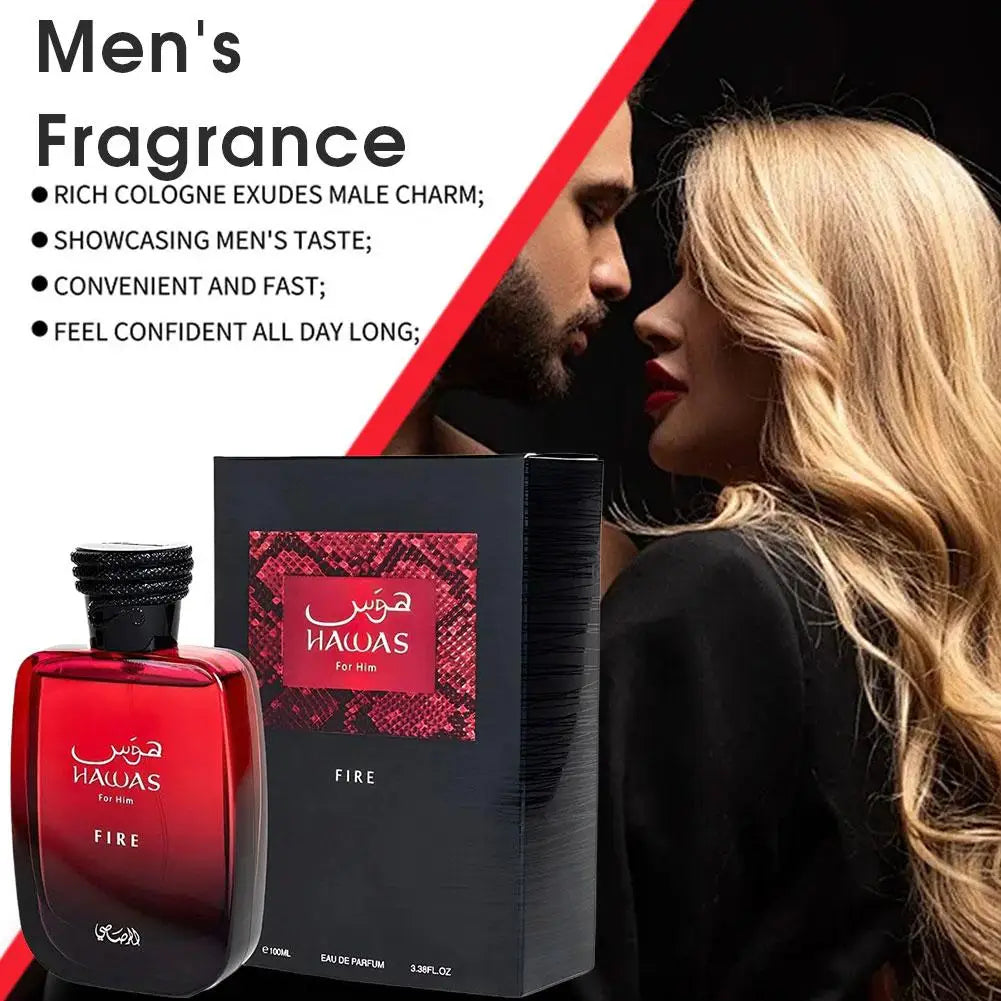 RASASI Hawas For Men Eau De Parfum Long Lasting Luxury Arabian Oud Fragrance Spray Premium Woody Cologne Authentic Perfume Men