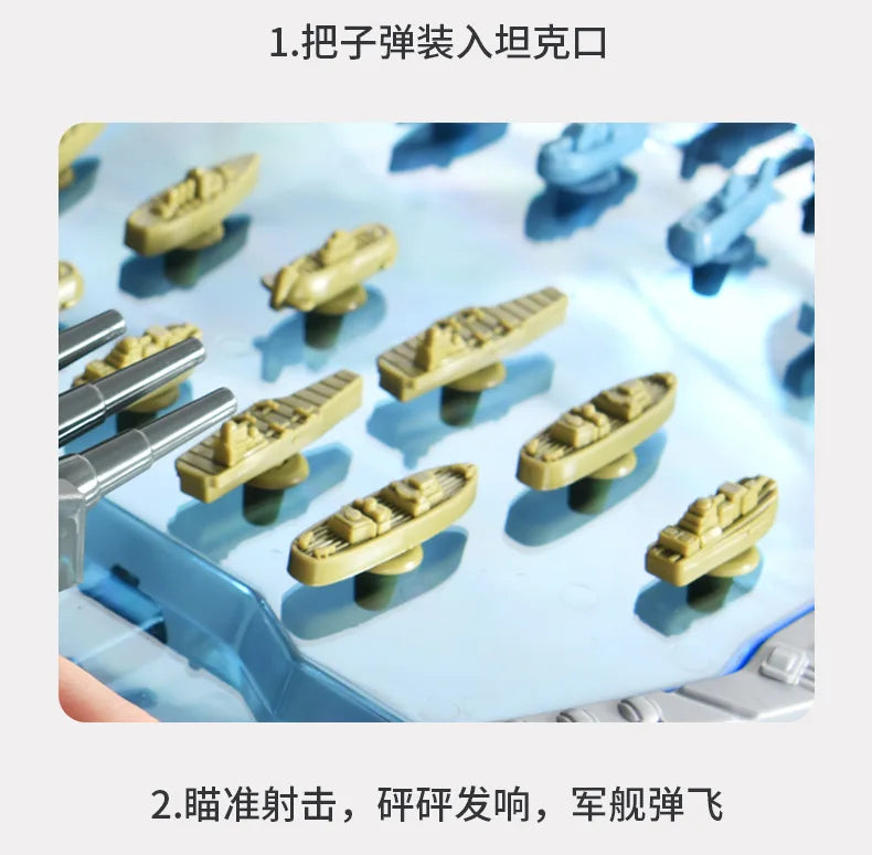 New Navy Combat Board Games Toys Multiplayer Party Interactive Table Games Ejection Ball Fighter Army Operations Toys for Kids