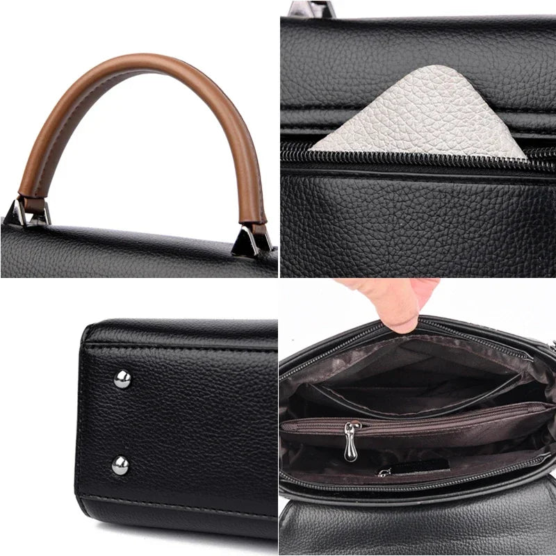 High Quality Pu Leather Casual Crossbody Shoulder Bags for Women 2023 New Luxury Purses and Handbags Women Bags Designer Totes