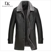 Brand leather jackets formen Genuine Sheepskin coats Crocodile pattern Dusen Klein Fashion leather men coat and jacket J1718