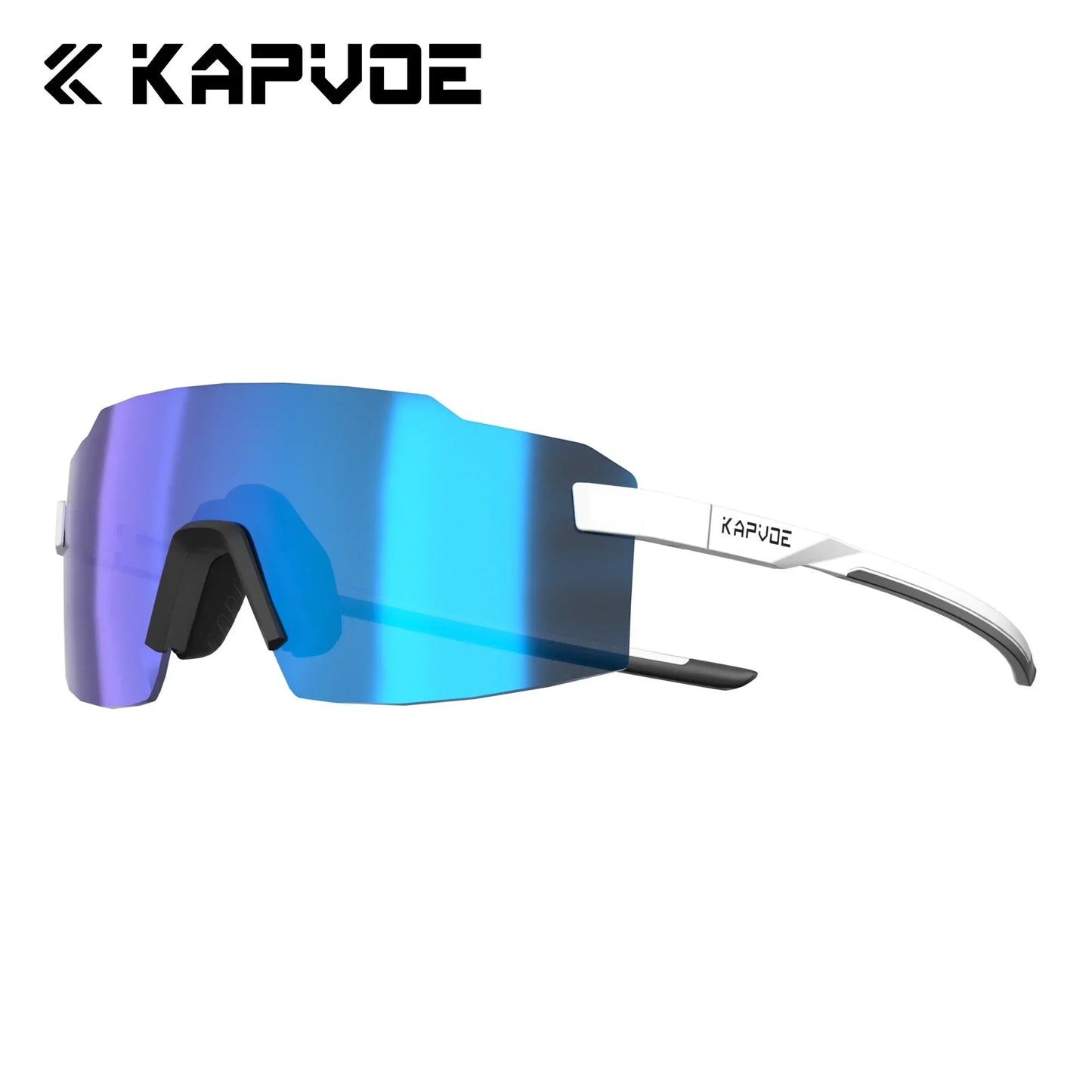 Kapvoe Light-Weight Photochromic Runnning Sunglasses Cycling Glasses for Men Adjustable Nose Pad Women UV400 Hiking Eyewear
