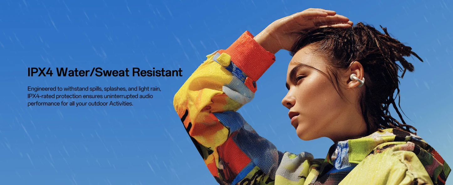 Oneodio OpenRock E Open Ear Wireless Earphones Bluetooth 6.0 Ear Clip Earbuds Sports Clip On OWS Earring Headphones APP Support