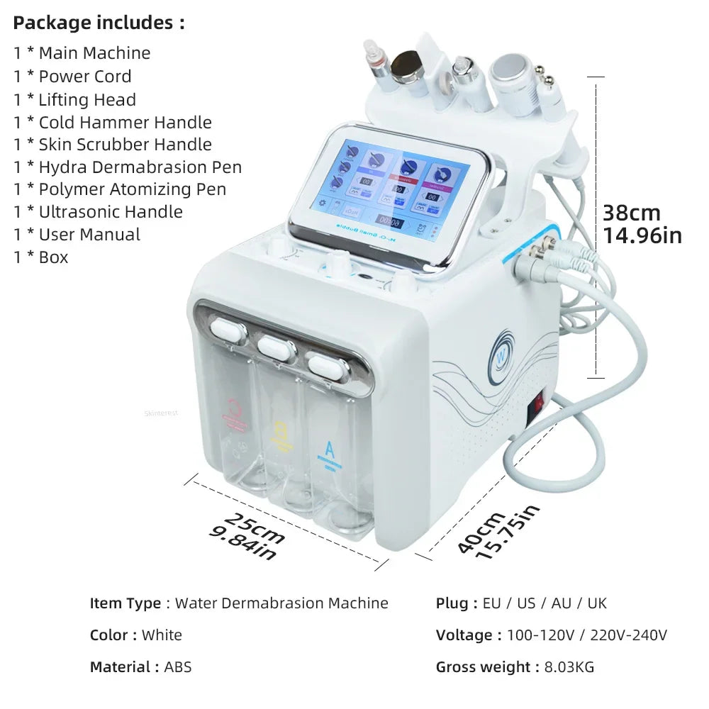 Missheart Professional Beauty Facial Machine Hydra Aqua Deep Cleaning Skin Care Device( EU /UK /US Fast Shipping)