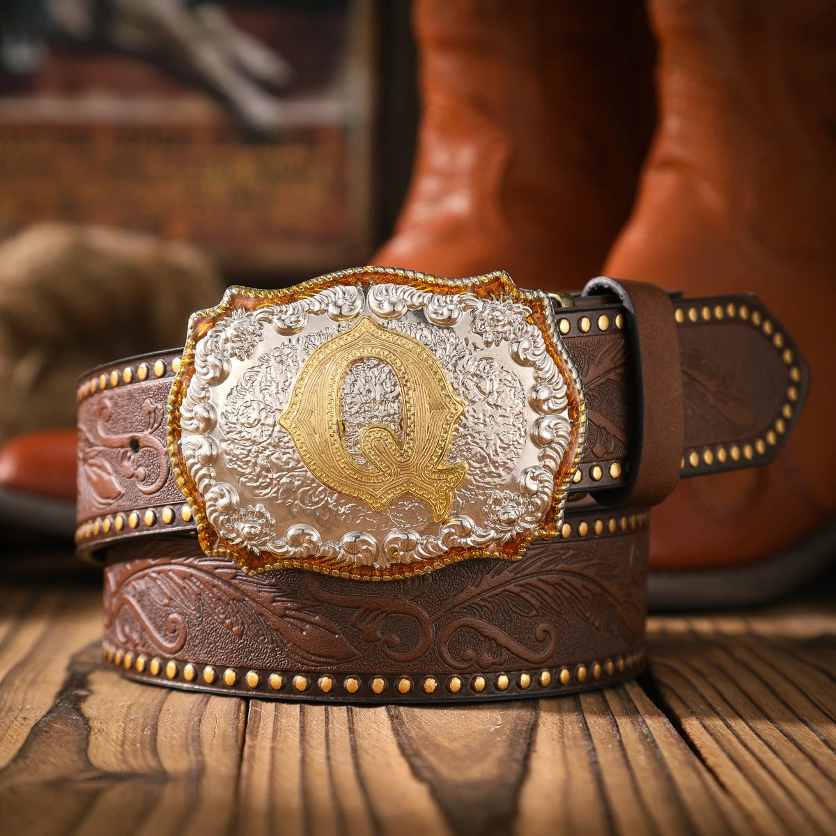 A casual and retro belt, a waist accessory for Western-style clothing, metal buckle, PU belt, suitable for both men and women