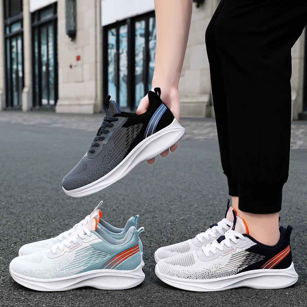 Men's Running Shoes 2025 New Lightweight Breathable Mesh Sneakers, Fashion Casual Sports Shoes for Outdoor Walking, Non - slip C