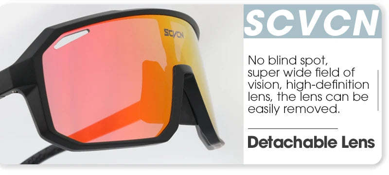 SCVCN Outdoor MTB Driving Glasses Cycling Sunglasses UV400 Women Sports Running Eyewear Men Road Bicycle Glasses Bike Goggles