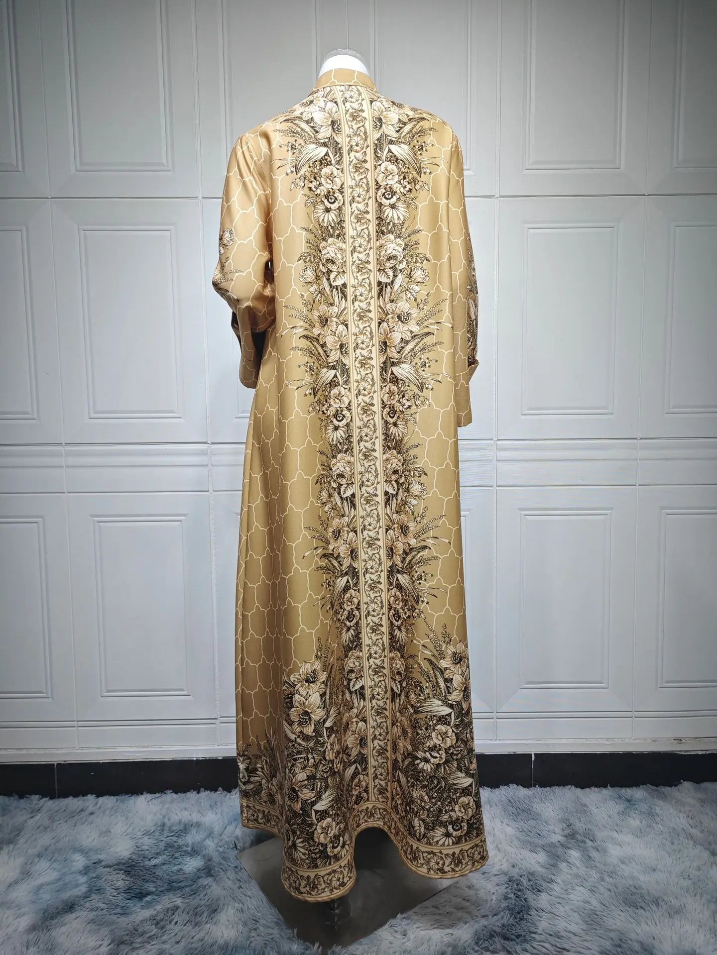 Muslim Dress Women Abaya for Eid Diamond Party Dresses Arab Long Robe Print Abayas Dubai Morocco Kaftan Islam Jalabiya Vestidos