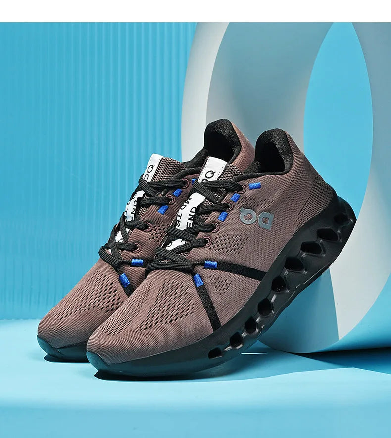 New Running Shoes Men Mesh Lightweight Flat Outdoor Gym Jogging Shoes Comfortable Original Tennis Shoes Cushioning Sneakers Man