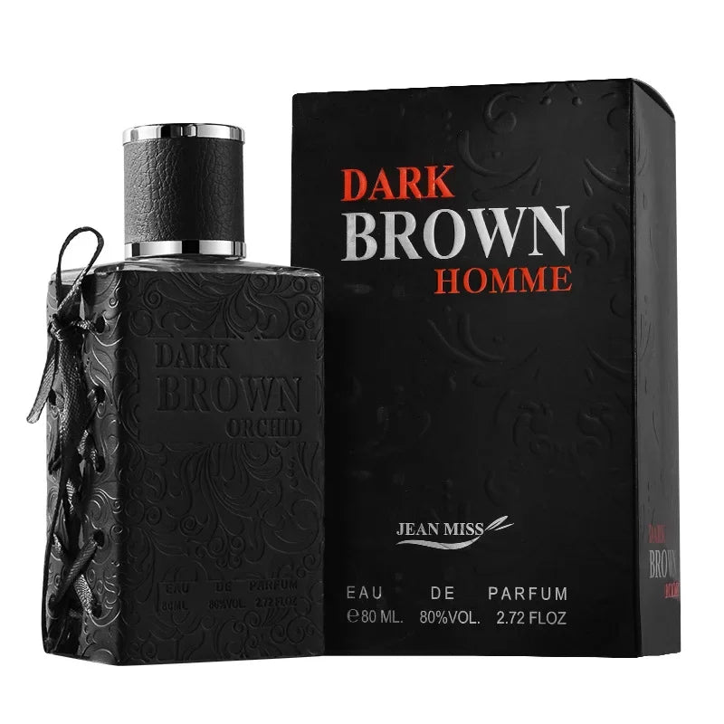 80ml DARK BROWN ORCHID EAU DE PARFUM Retro Gentleman Whiskey Pheromone Perfume Glamour Fragrance Body Spray for Men Women