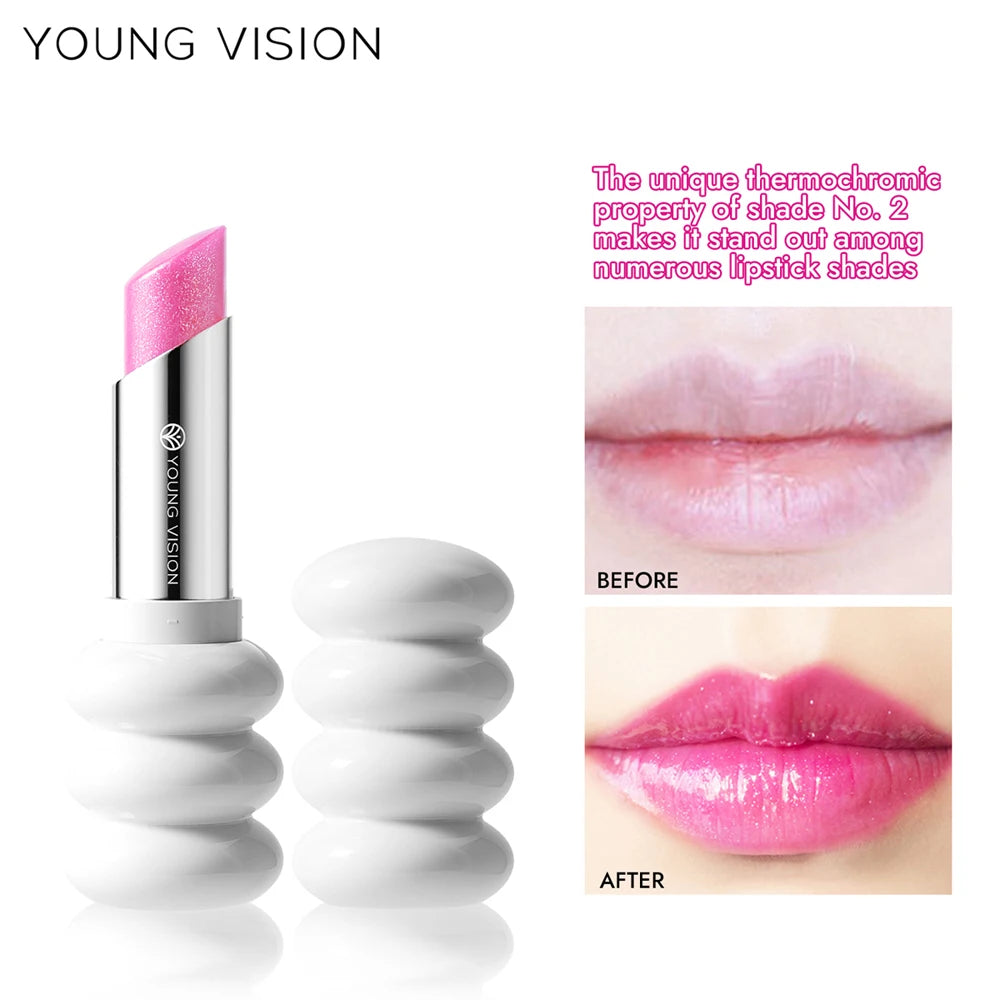 YOUNG VISION 6 Colors Fine Shimmer Nourishing Light Lipstick Long Lasting Colors Easy to Apply Lip Moisturizing Lipstick