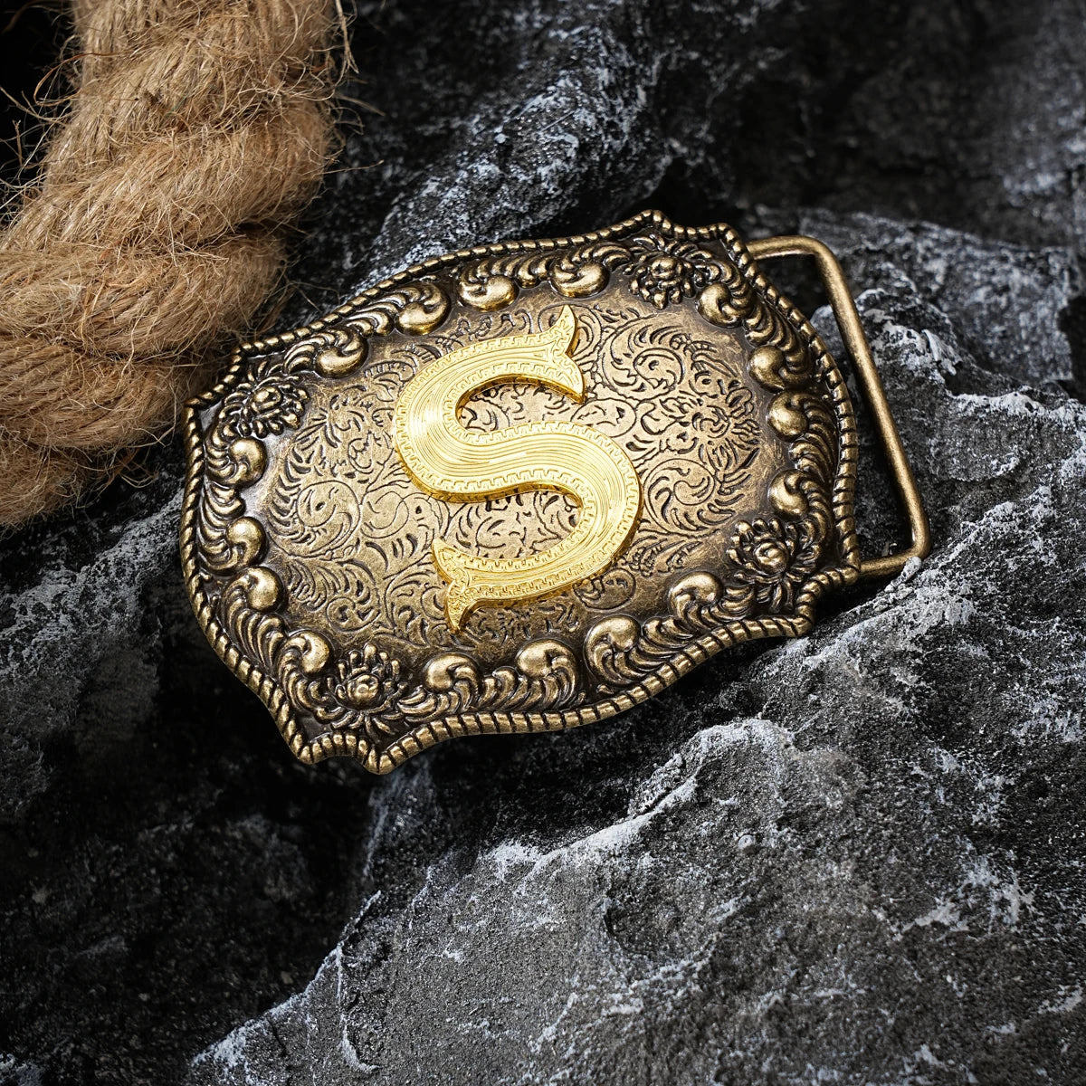 Western style letter motherboard buckle belt buckle head belt buckle head one