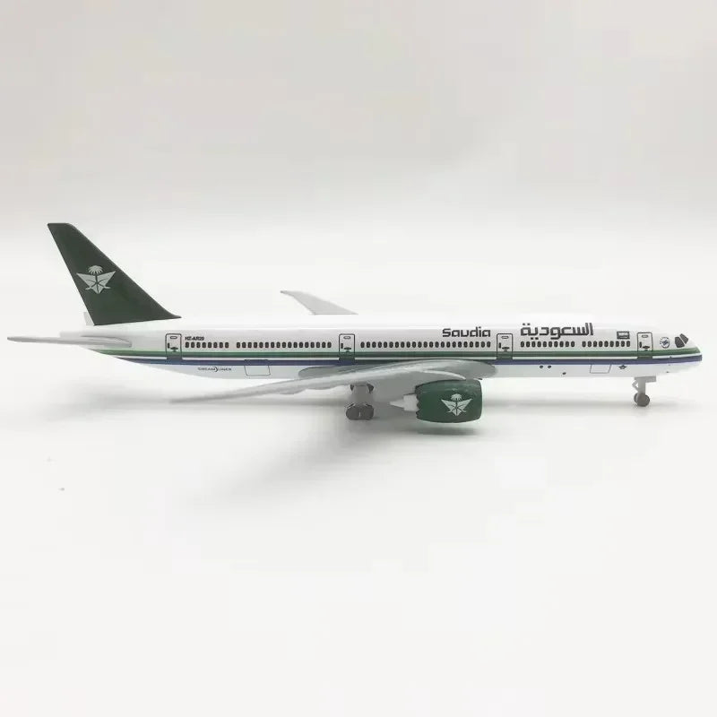 Metal Aircraft Model 20cm Alloy Metal B787 Saudi Model Replica With Landing Gear Alloy Material Aviation Simulation Gift Collect