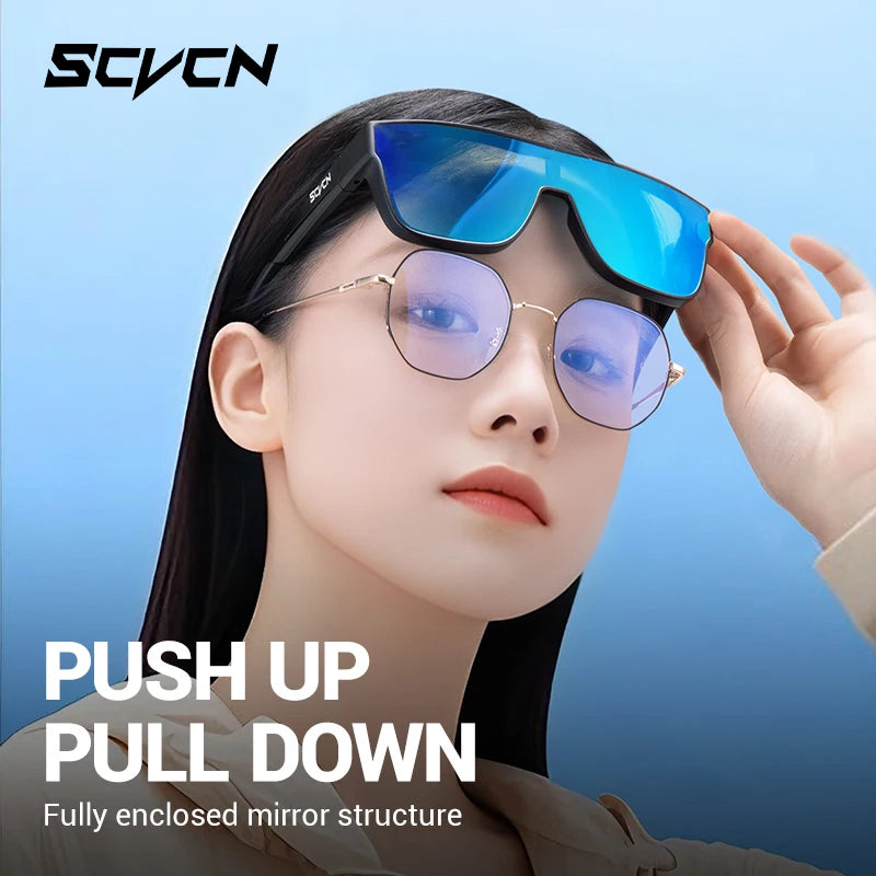 SCVCN New Cycling MTB Sunglasses Bike Cycling Glasses Men Women Outdoor Sports Glasses UV400 Goggles Hiking Riding Eyewear
