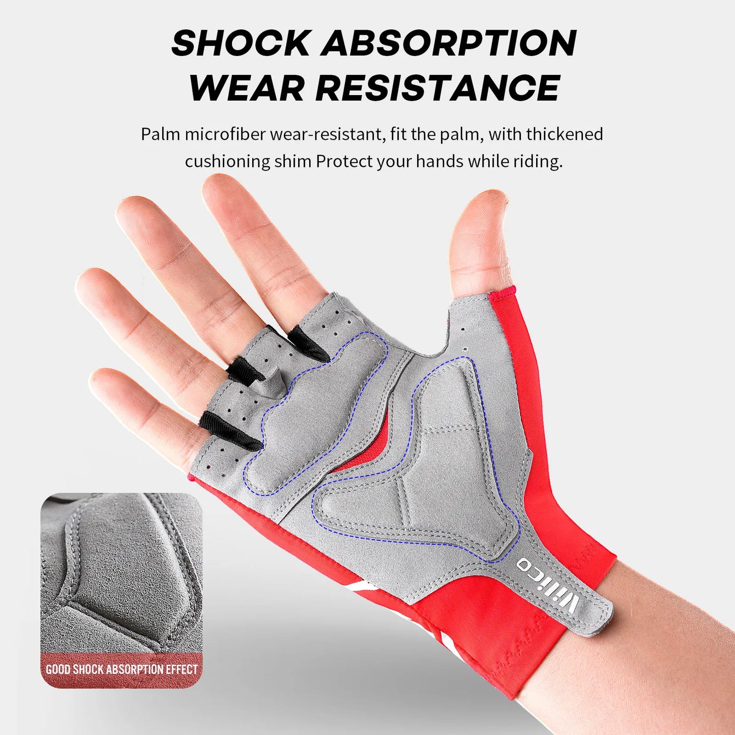 Breaking Wind Cycling Half Finger Gloves Anti-slip Bicycle Mittens Racing Road Bike Glove MTB Biciclet Guantes Mountaineering