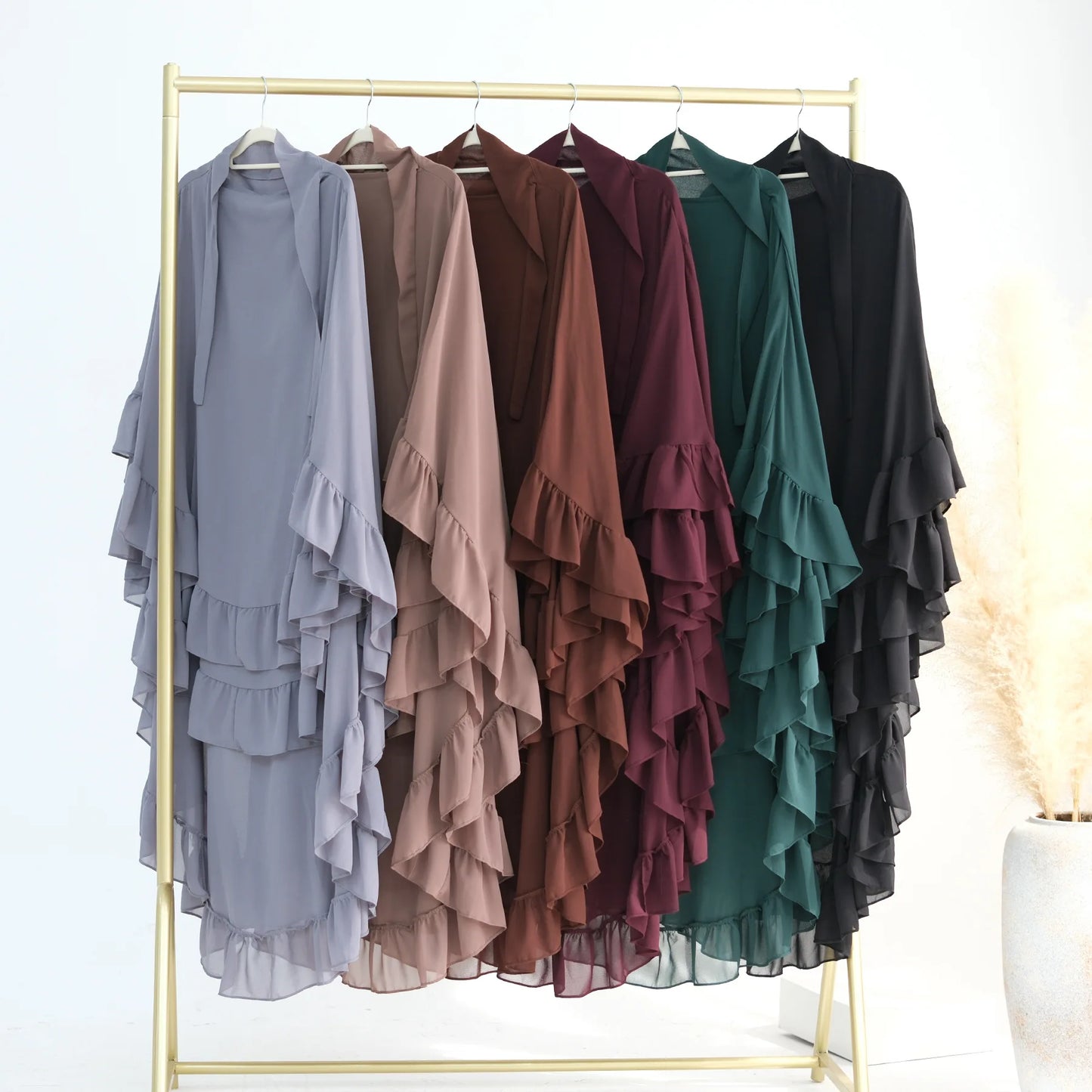 Long Chiffon Khimar Abaya Niqab Muslim Maxi Hijab for Women – Elegant Islamic Prayer & Ceremonial Clothing