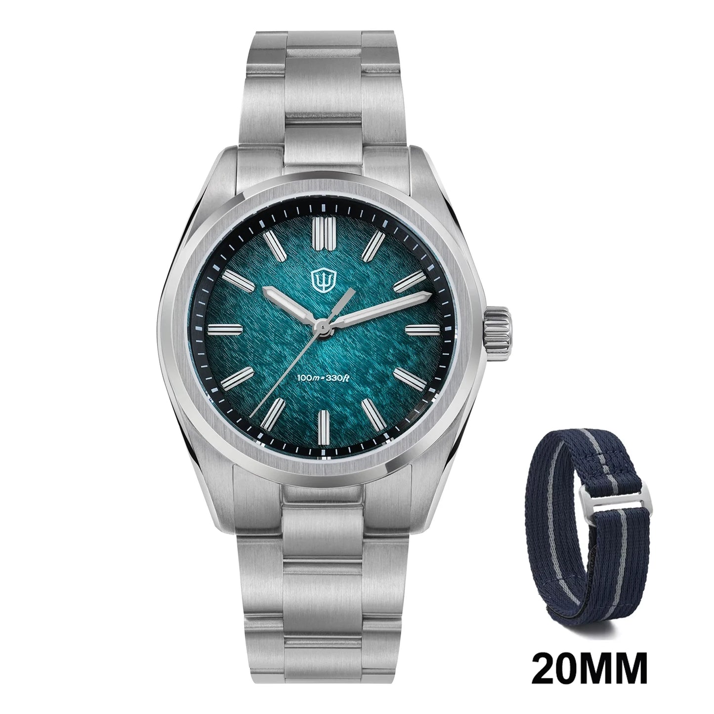 Watchdives WD0003B Original Design Aventurine Dial Men Watch VH31 Sweep Seconds Quartz Movement 36mm Watches Luminous Waterproof