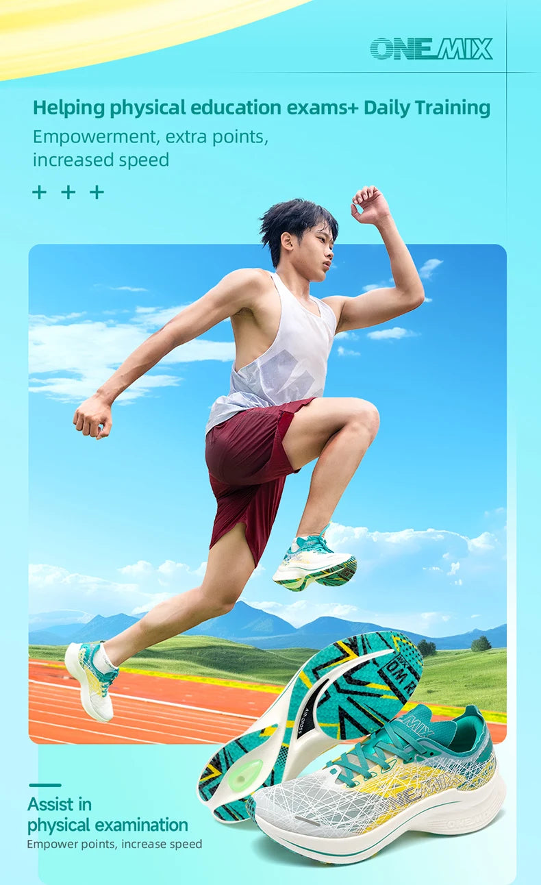 ONEMIX 2025 New Carbon Plate Marathon Running Shoe Pro Tests Stable Support For Shock-absorbing Ultralight Bounce Sneakers