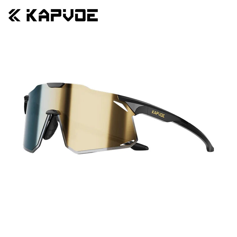 KAPVOE New Outdoor Cycling Sunglasses Men Women Mountain Bicycle Sports Eyewear MTB Bike Cycling Glasses UV400 Running Goggles