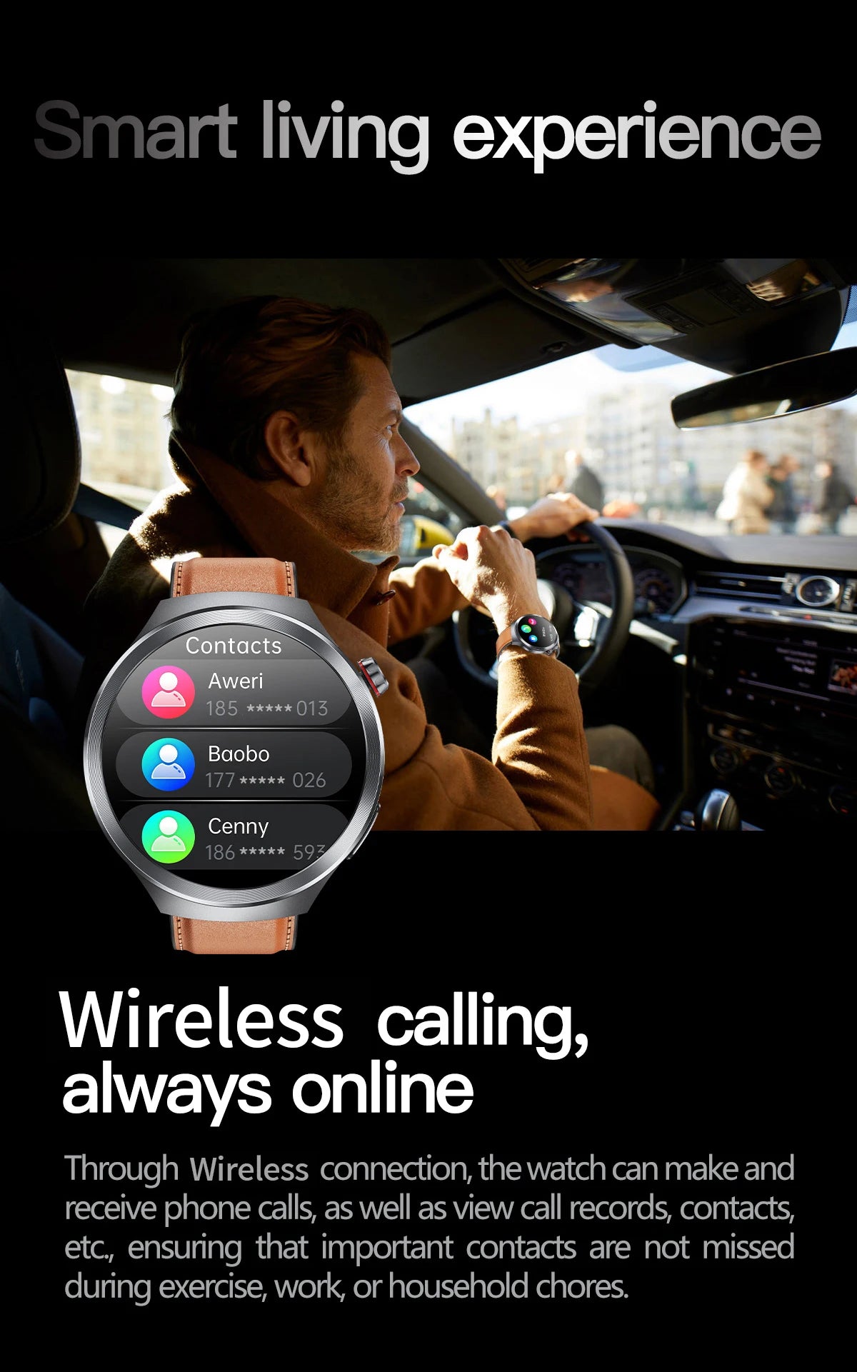 LIGE 2025 ECG Smart Watch Men 1.73” AMOLED Screen Emotional Detection Fatigue Monitoring Watches NFC Access Control Smartwatch