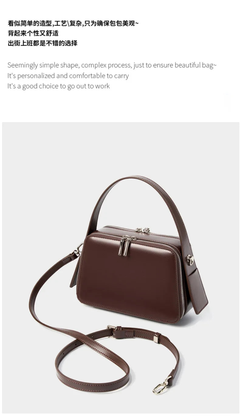 YANATARI underarm cowhide Genuine leather handbags women vintage shoulder bag female crossbody bags luxury high quality 2025