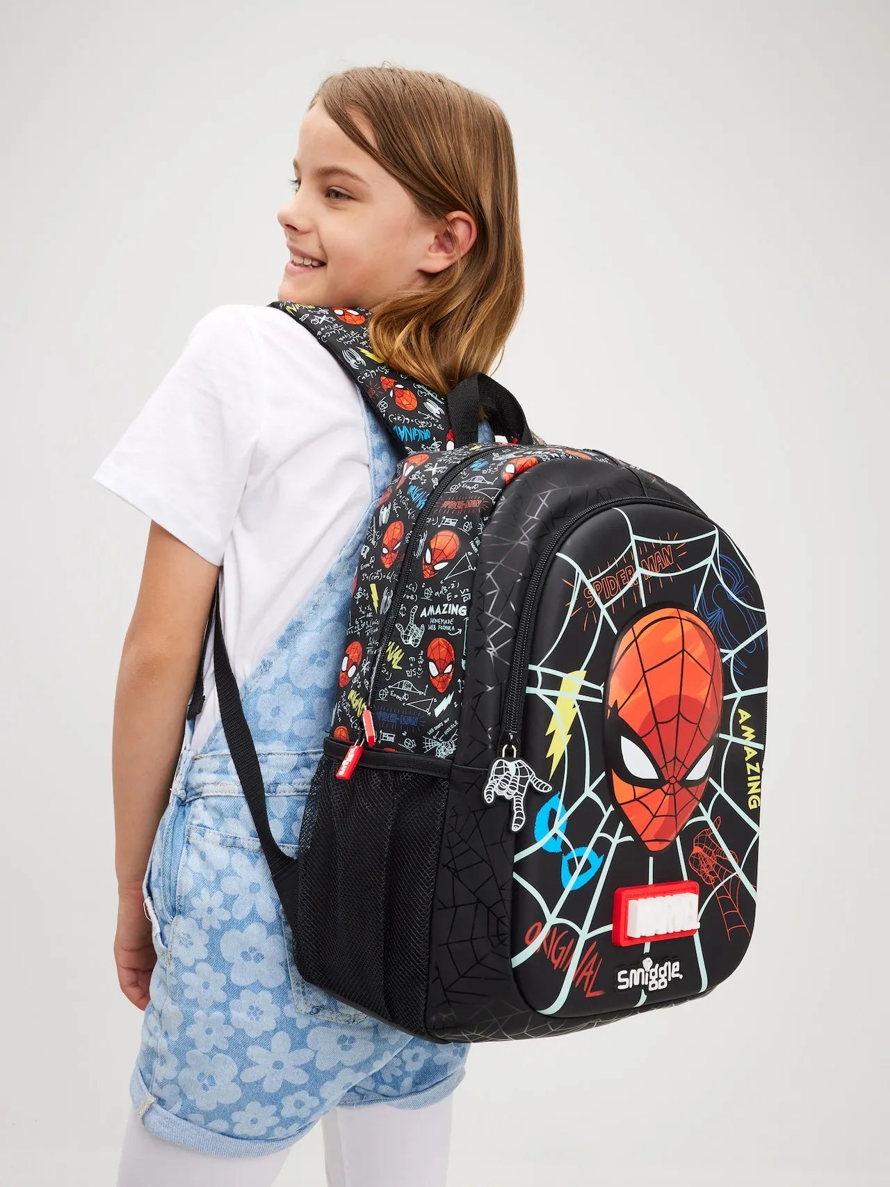 Smiggle Marvel Spider-man Children Stationery Student School Bag Lunch Bag Lunch Box Wallet Pencil Box Water Cup Student Gift