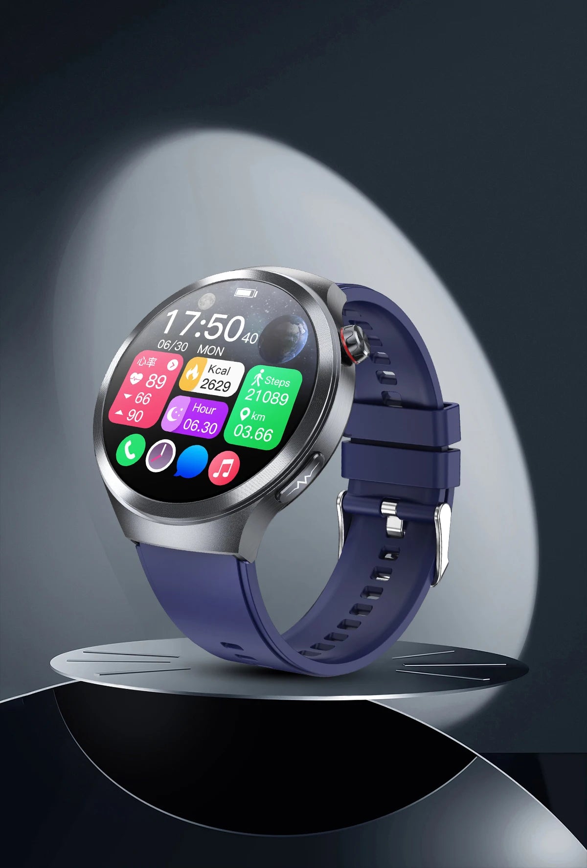 LIGE 2025 Men's ECG Smart Watch 1.73” AMOLED Screen Emotional Fatigue Monitoring NFC Access Control Fitness Tracker Watch
