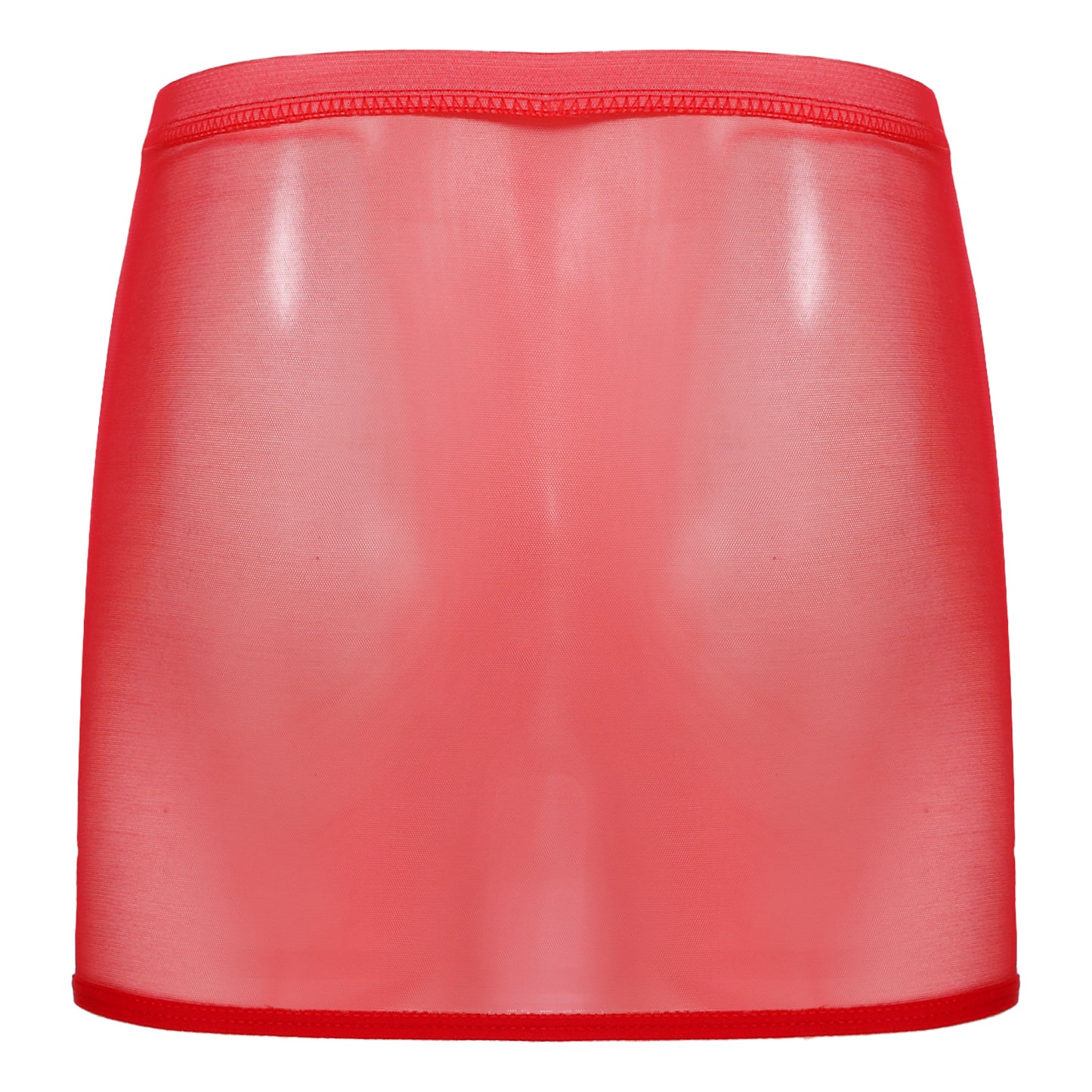 Women Sexy Night Club Pencil Skirts Solid Low Rise Stretchy Transparent Temptation Mini Micro Skirt Tight Package Hip Underskirt