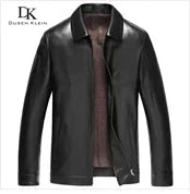 Brand leather jackets formen Genuine Sheepskin coats Crocodile pattern Dusen Klein Fashion leather men coat and jacket J1718