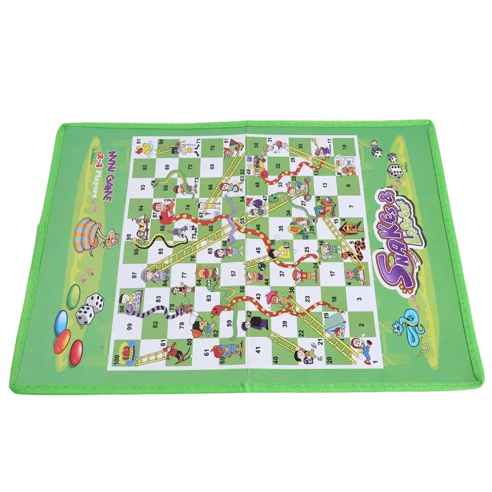 Kids Classic Flight Chess Game Ludo Chess Game Family Party Children Fun Board Game Toys Educational Toys for Children Fun Gifts