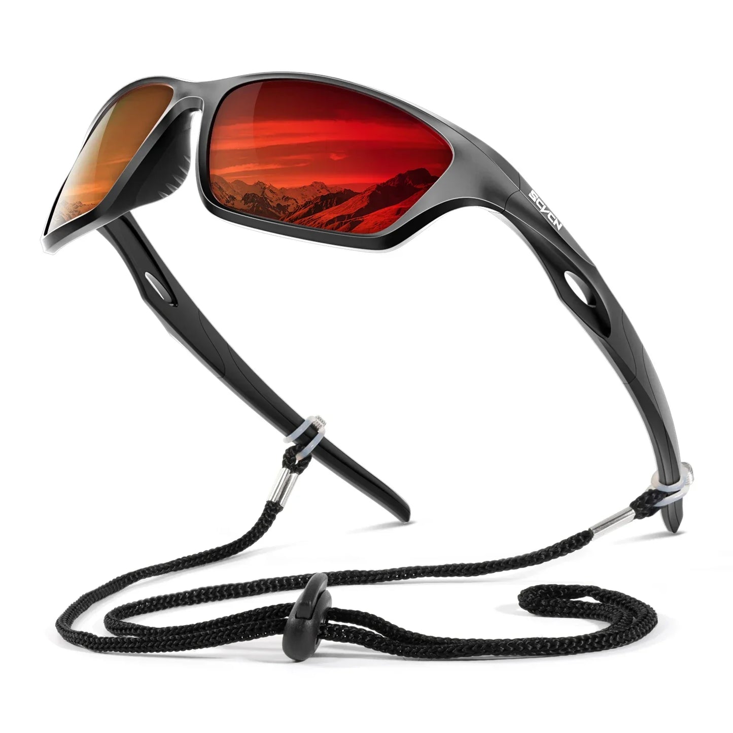 SCVCN New Outdoor Polarized Fishing Sunglasses Man Bike Cycling Glasses UV400 Hiking Goggle Women Mountain Sport Bicycle Eyewear