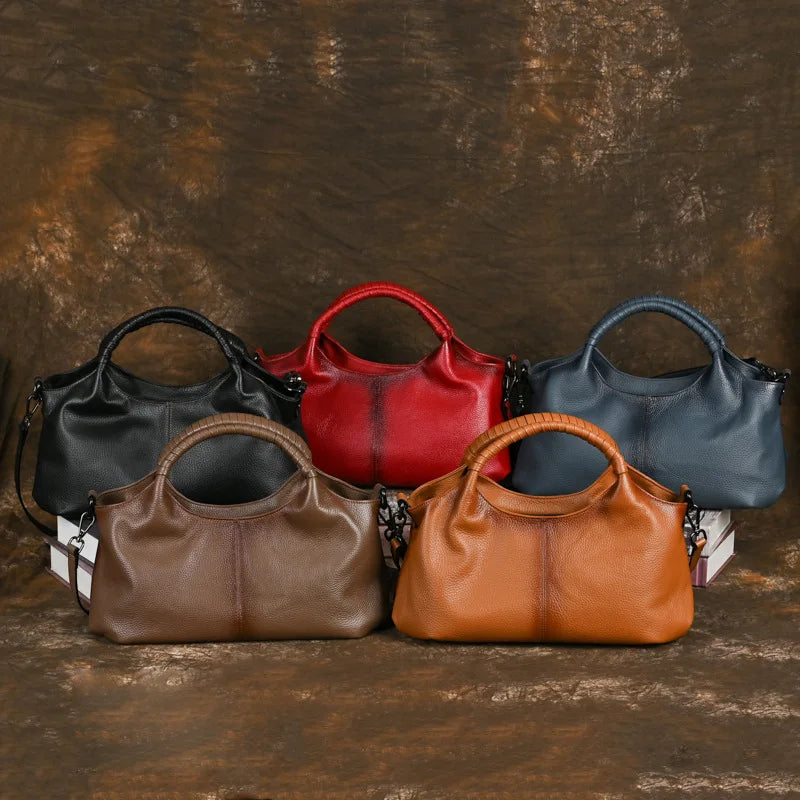 MOTAORA Large Capacity Women's Genuine Leather Handbag Casual Woman Tote Bag Soft Designer Luxury Solid Ladies Handbags 2025 New