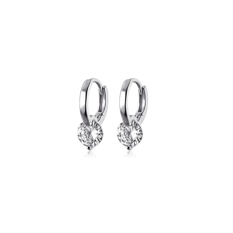 Solitaire 1ct D Moissanite Earrings for Women 2023 Diamond Sterling Silver Hoop Earrings 925 Drop Earrings Girls 14k Gold Plated