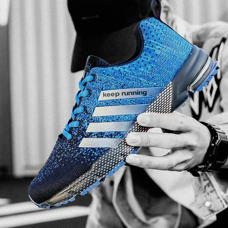 Men Casual Sneakers Summer Breathable Sport Shoes Lightweight Outdoor Mesh Running Shoes Athletic Jogging Tenis Walking Shoes
