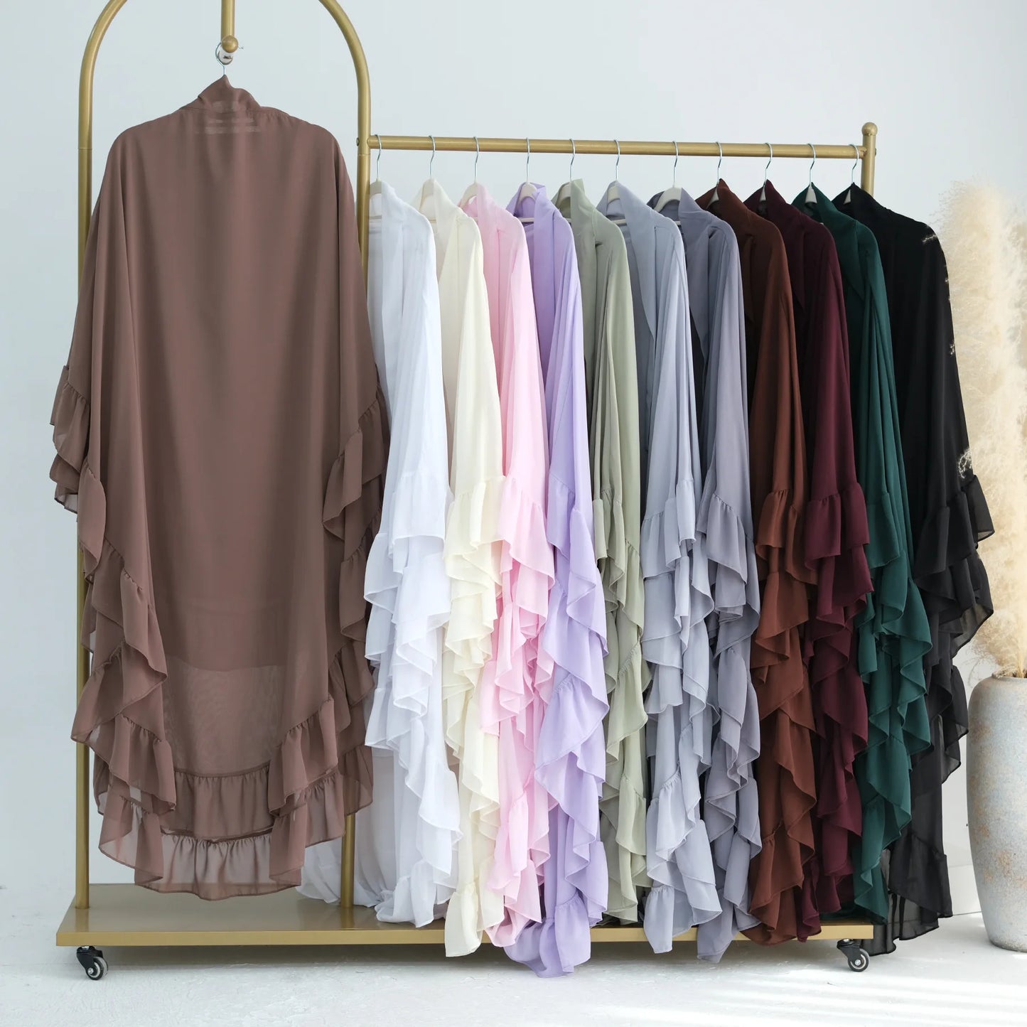 Long Chiffon Khimar Abaya Niqab Muslim Maxi Hijab for Women – Elegant Islamic Prayer & Ceremonial Clothing