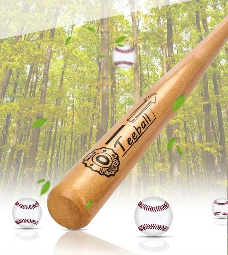 Professional Hardwood Baseball Bat 21-29 Inch Solid Wood for Sports Training Home Car Defense Personal Self-Defense