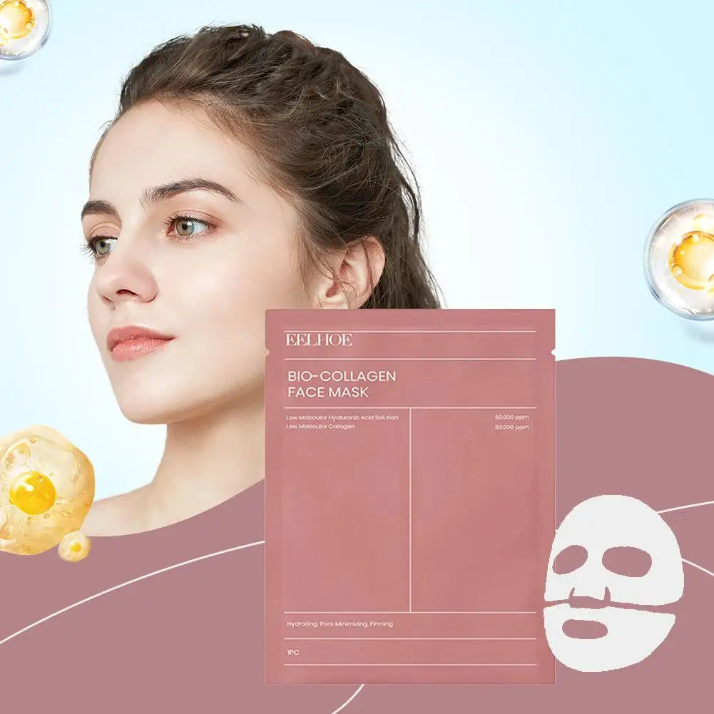 Bio-Collagen Face Mask Collagen Protein Hydrogel Soft Gel Mask Deep Moisturizing For Women Skin Care Products