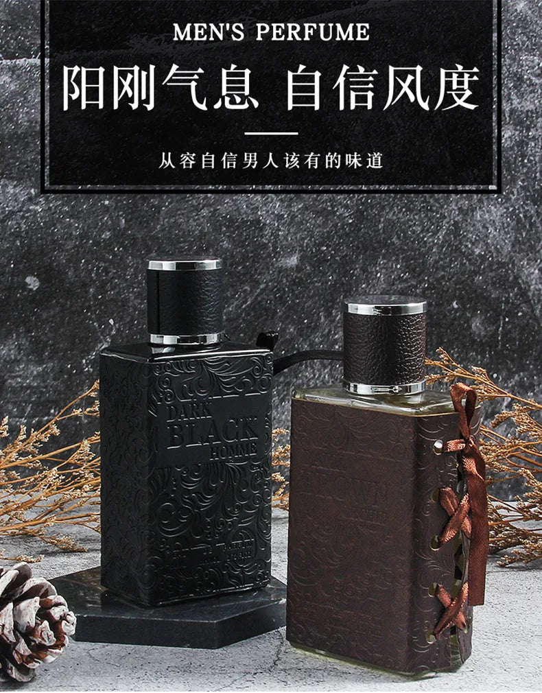 80ml DARK BROWN ORCHID EAU DE PARFUM Retro Gentleman Whiskey Pheromone Perfume Glamour Fragrance Body Spray for Men Women