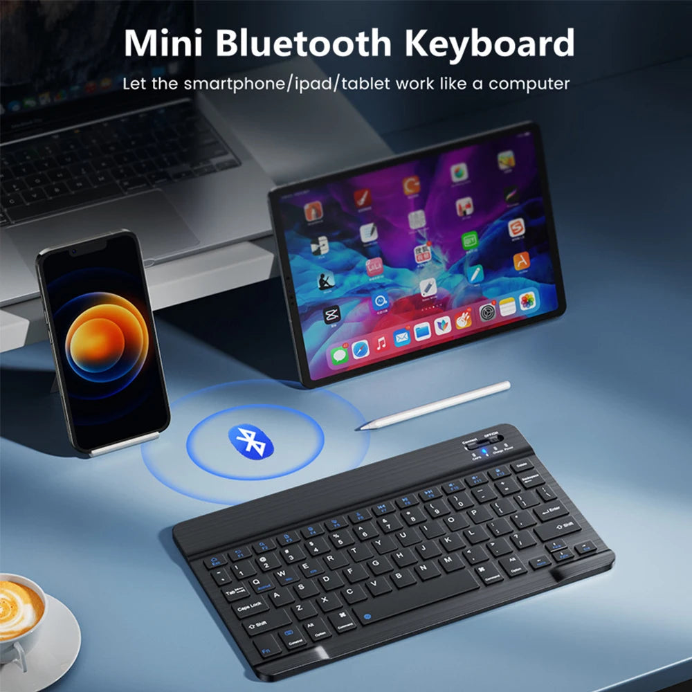 Bluetooth Keyboard and Mouse For iPad Xiaomi Samsung Huawei Phone Tablet Slim Mini Wireless Keyboard For Android IOS Windows