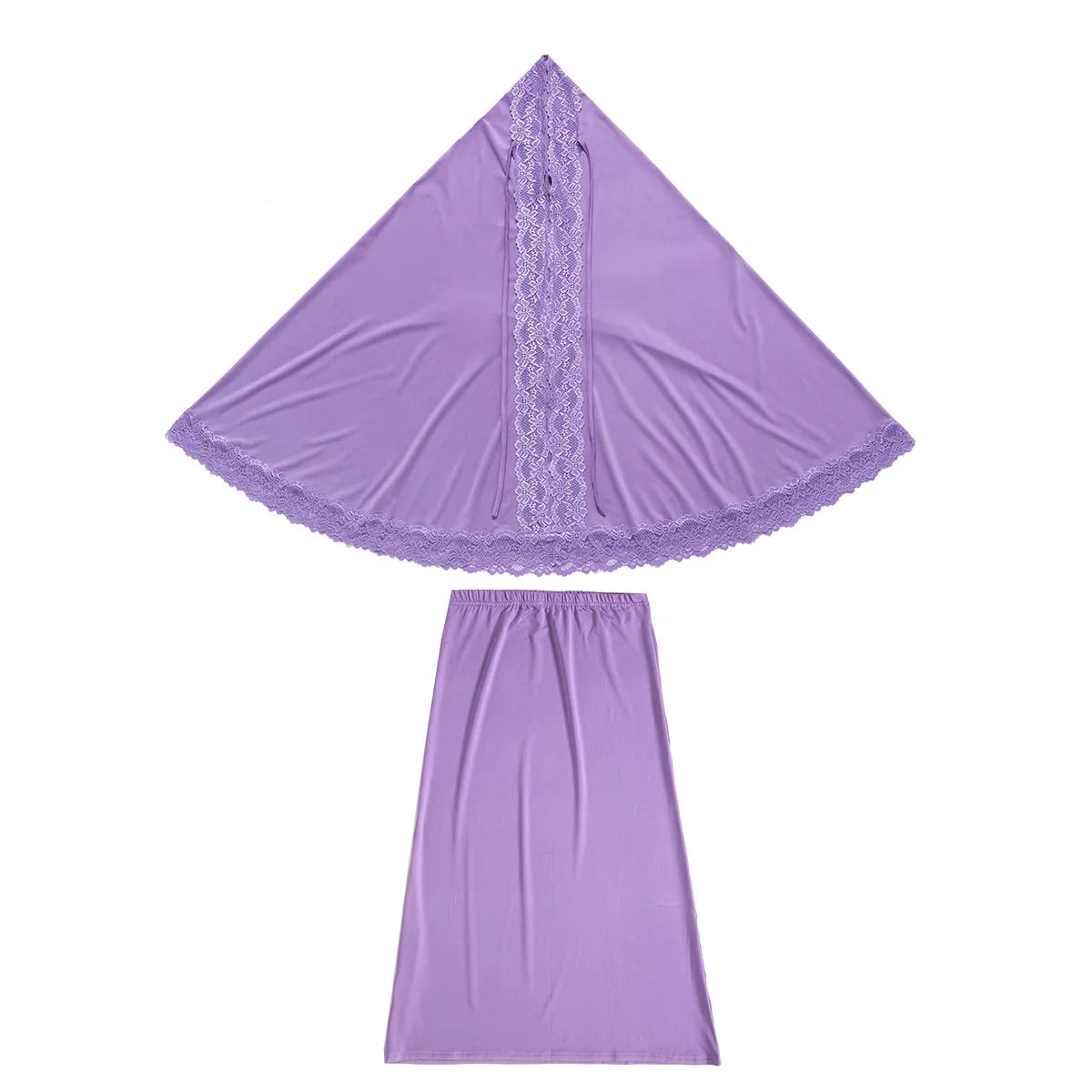 Dubai Abaya Children Robe Middle East Islamic Girls Headscarf Kaftan Arab Ramadan Eid Muslim Kids Prayer Hijab Skirts Set Modest