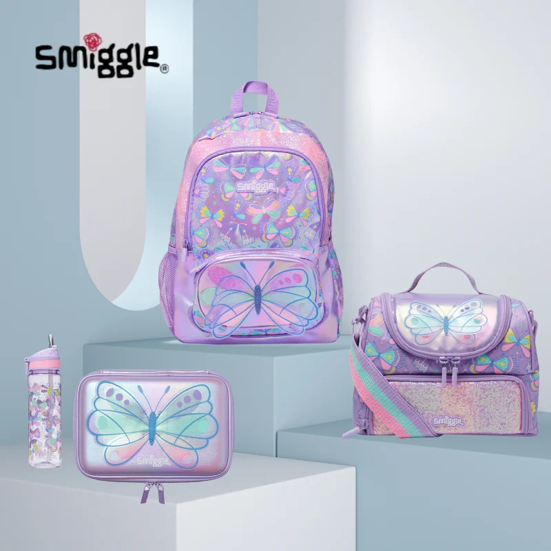 Genuine Australia Smiggle Backpack Butterfly School Bag Cartoon Series Anime Backpack Student Gift Separate Purchases