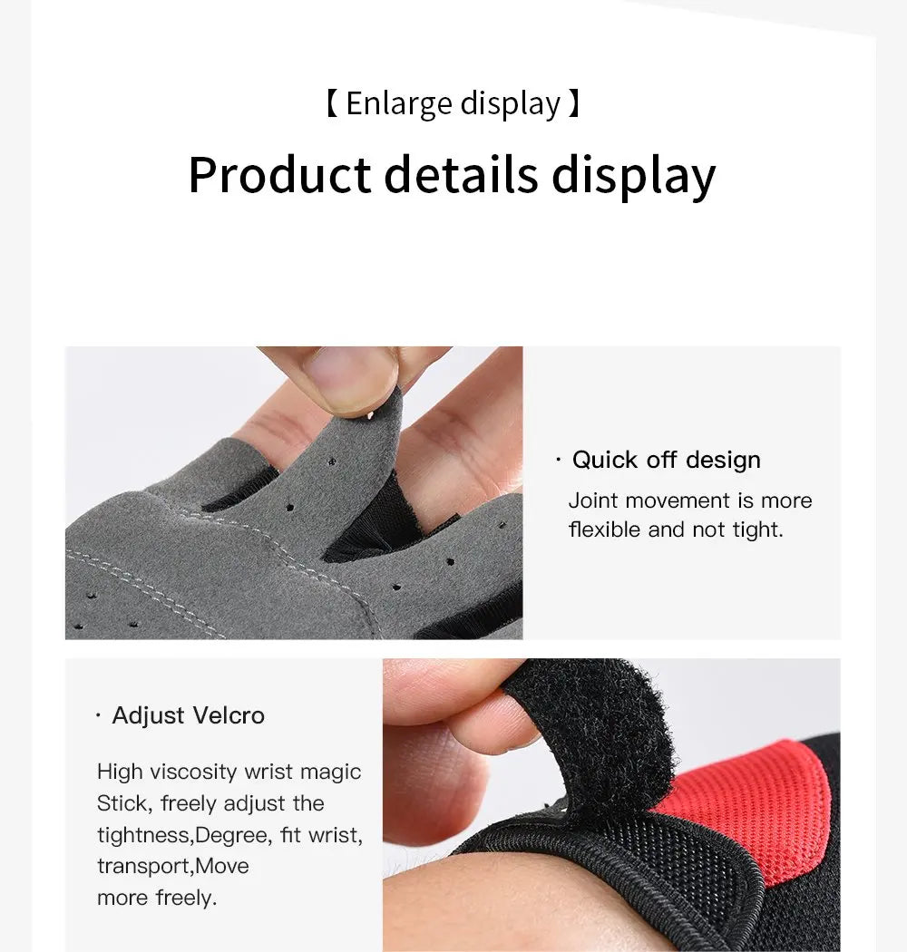 Cycling Gloves Breathable And Wear-Resistant Riding Short Finger Gloves,Outdoor Running Gloves For Spring And Summer Sports