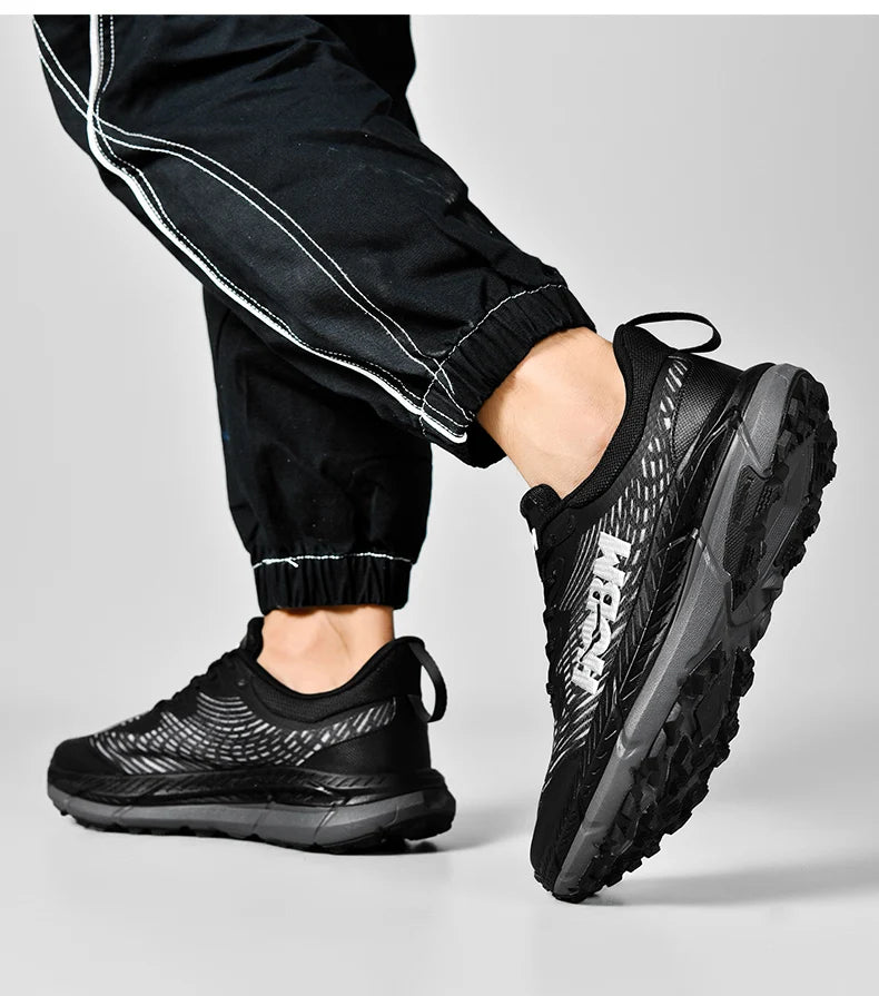 Marathon Shoes Men Casual Sneakers Man Trail Running Sports Shoe Mountain Marathon Shoe Outdoor Comfy Athletic Trekking Sneakers
