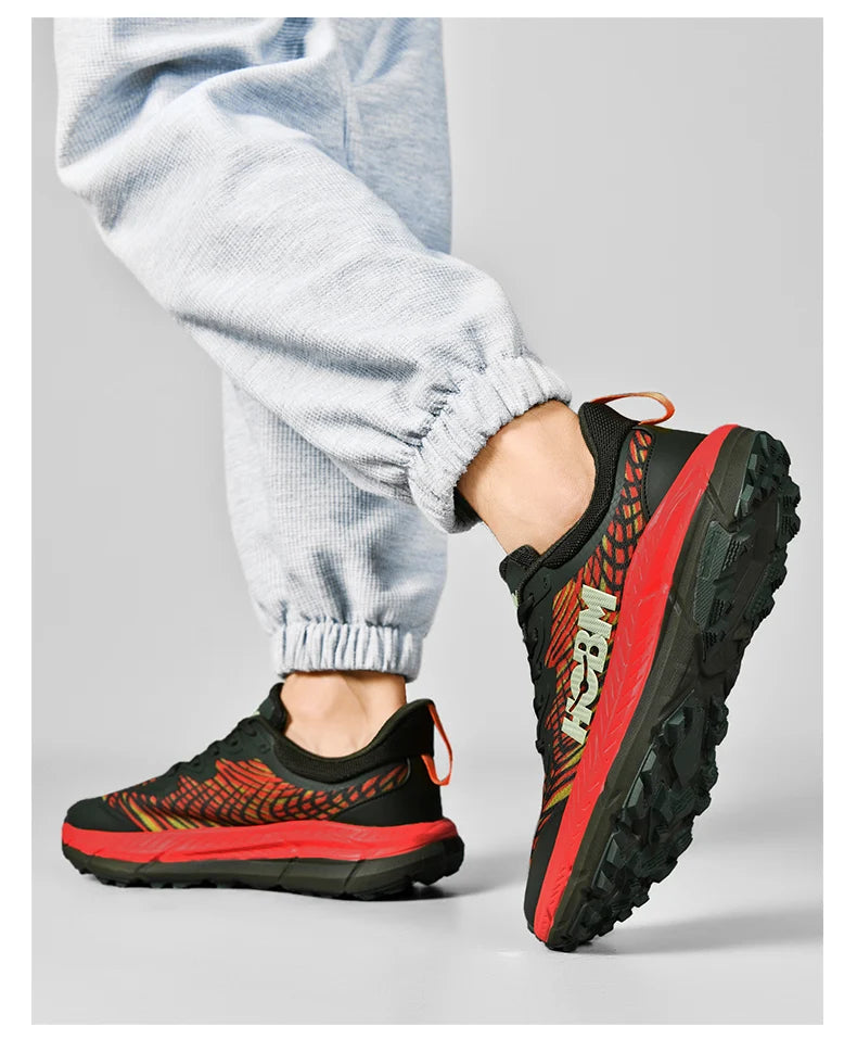 Marathon Shoes Men Casual Sneakers Man Trail Running Sports Shoe Mountain Marathon Shoe Outdoor Comfy Athletic Trekking Sneakers