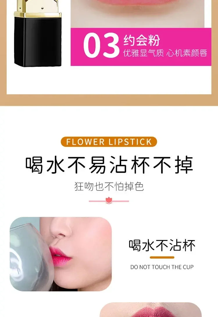 Magic Lipstick Color Changing Long Lasting Lipstick Waterproof Red Lip Stick Lip Plumper Kawaii Makeup Girl Cute Cosmetics